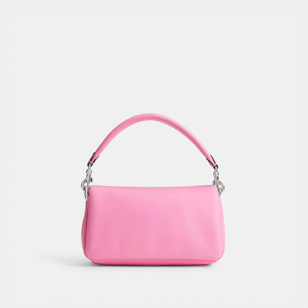 Coach Pillow Tabby 20, Vivid Pink, Top Handle, Silver Hardware - Picture 2 of 6